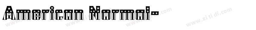 American Normal字体转换